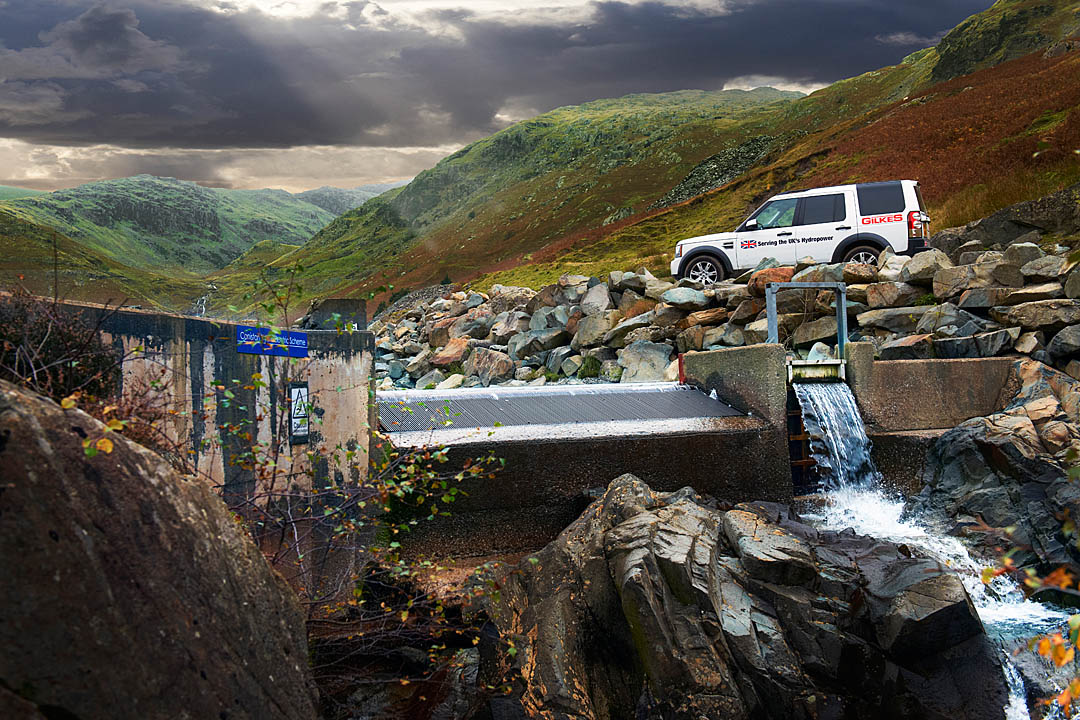 Commercial Photographer: Hydro Electric Power maintenance, Coniston, Lake District, UK