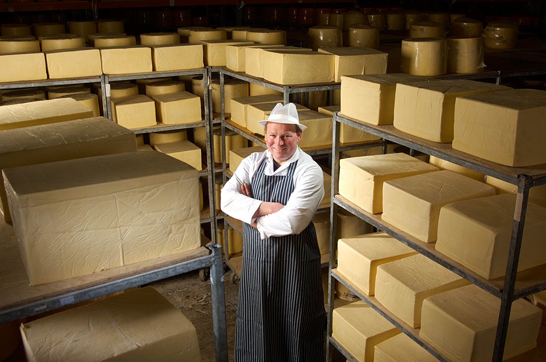 Commercial Photography: Food Production: Cheese manufacturer, Blackburn, Lancashire